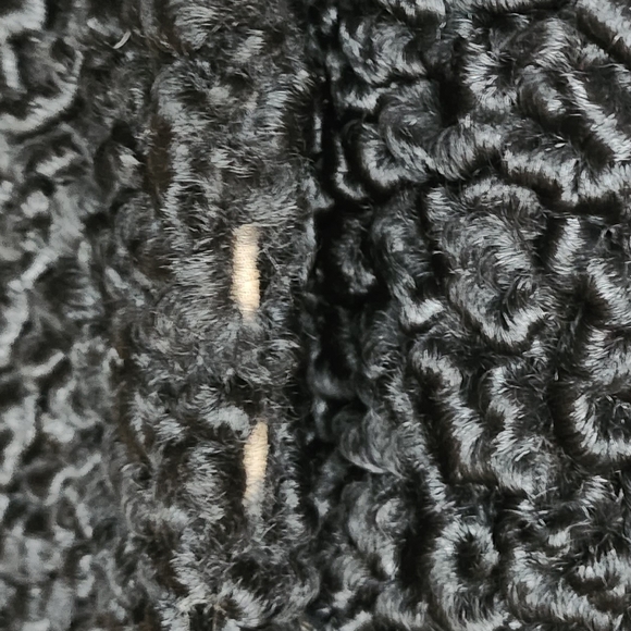 1950s Curly lamb wool and mink coat - Picture 15 of 16